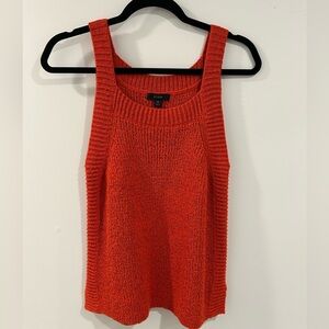 J Crew Women's Orange Sweater Professional Tank Top